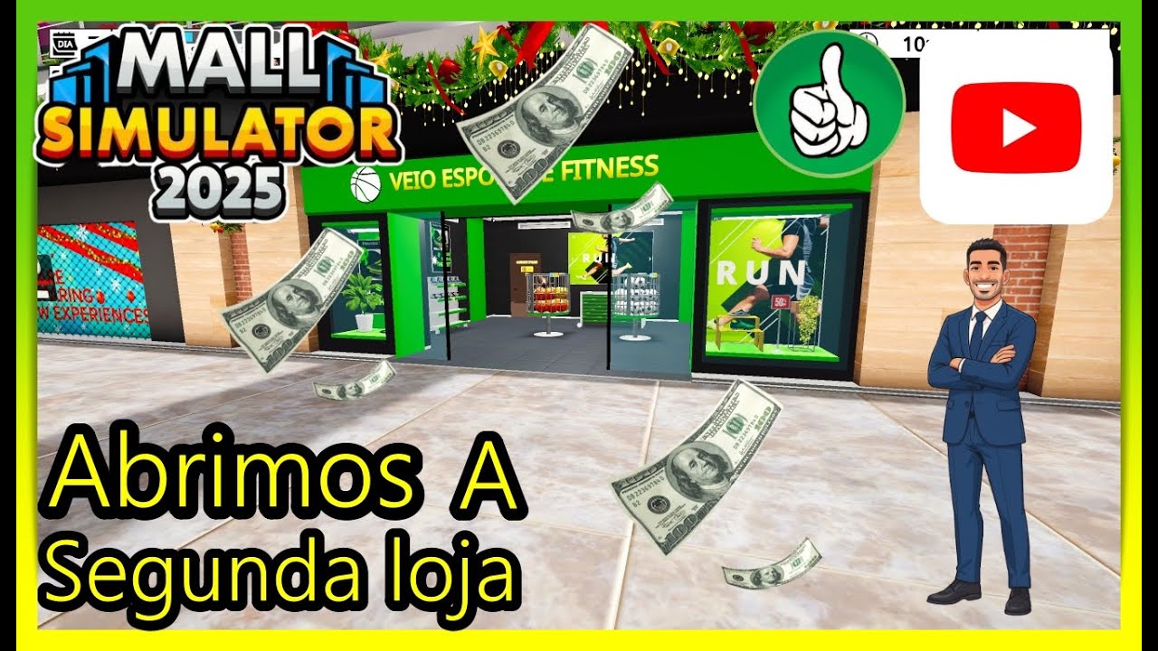 CONTRATEI UM FUNCIONÁRIO E ABRI MINHA 2ª LOJA! 😱 | Mall Simulator EP.2