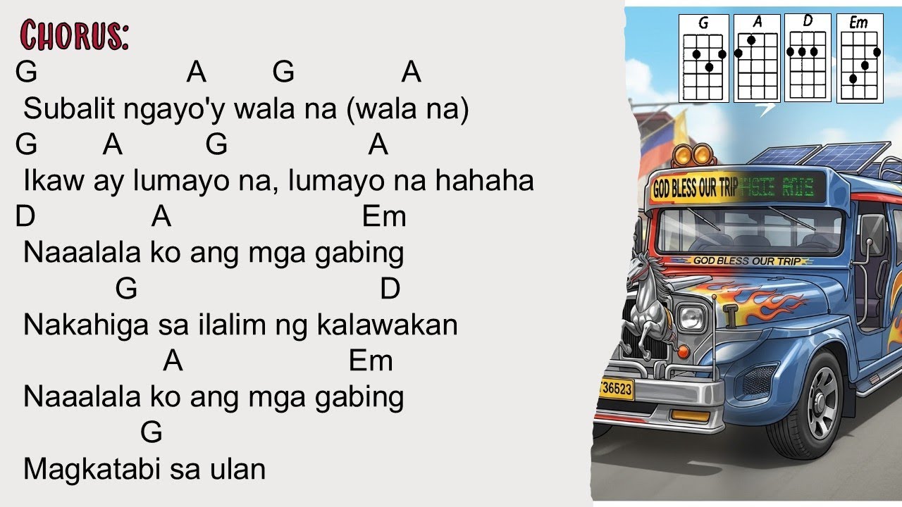 Jeepney - Sponge Cola (Ukulele Play Along)