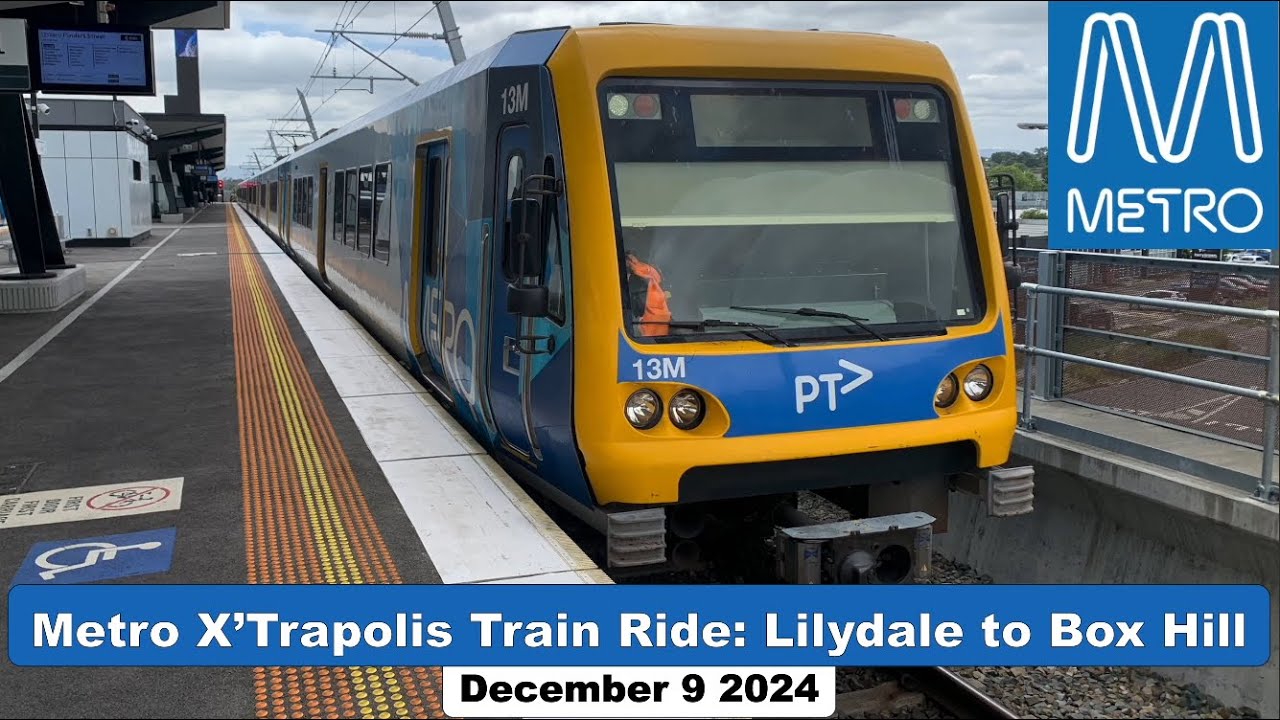Metro X'Trapolis Train Ride: Lilydale to Box Hill (Full Trip)