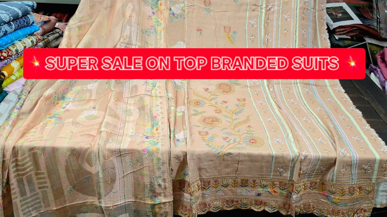 🌹SUPER SALE ON TOP BRANDED SUITS🌹GANGA AND JAYVIJAY 👌JAIPURI COTTON SUITS💥