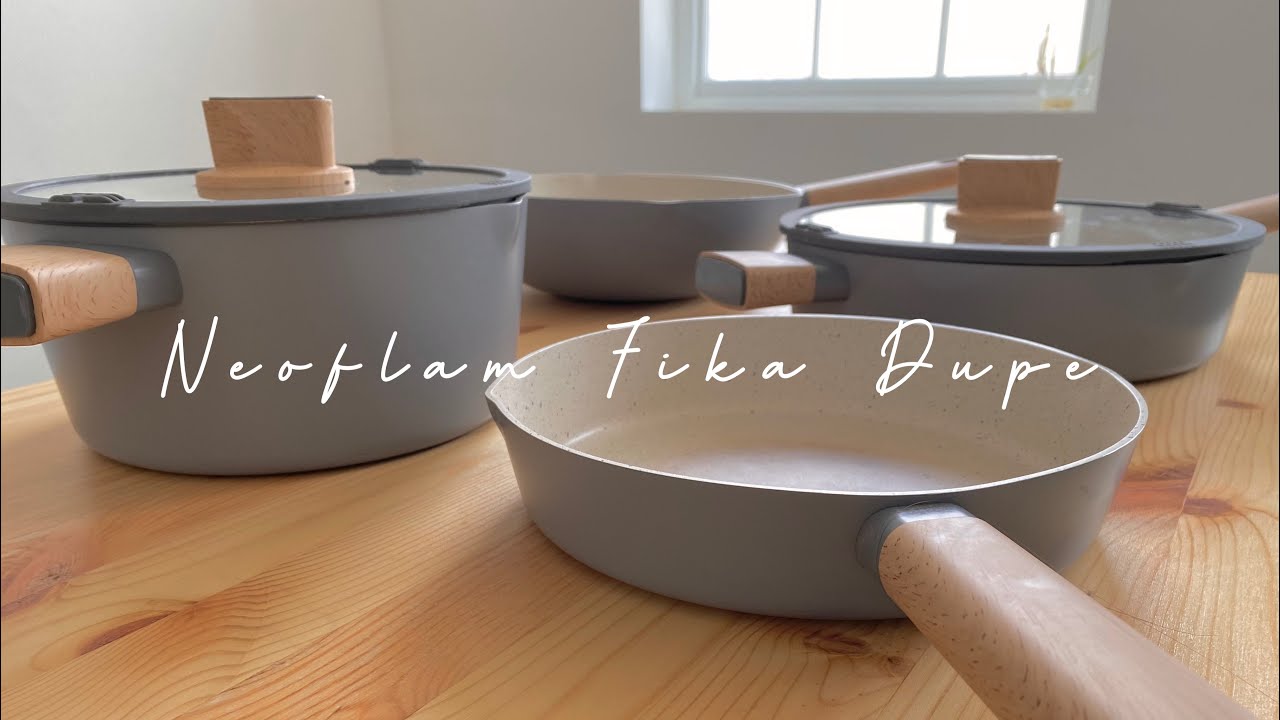 (Eng sub) Neoflam Fika dupe | UK Asda cookware review & demo | How to maintain