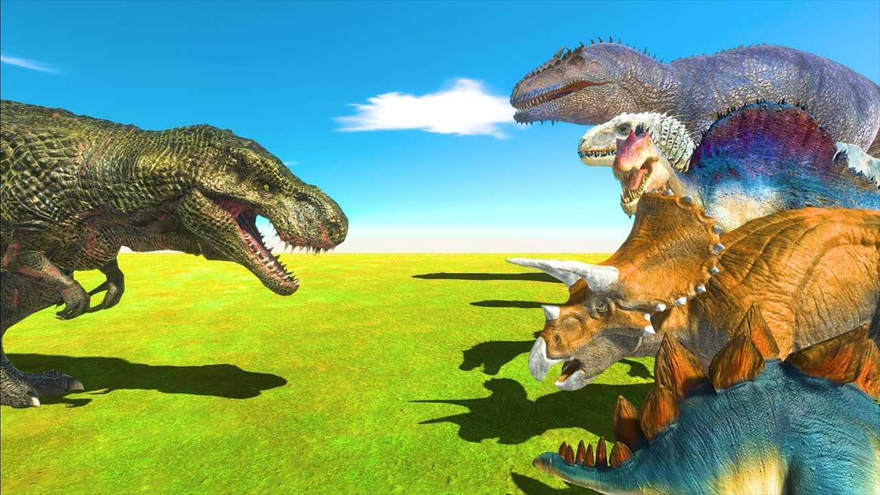 恐竜ティラノサウルスの強さを調べよう！最強を目指して恐竜バトルにチャレンジだ！😂子供向け恐竜動画