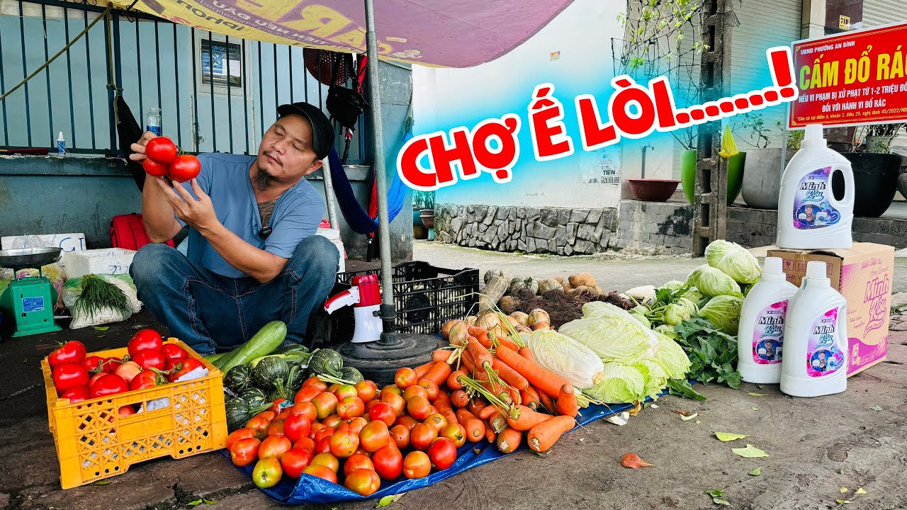 CHỢ Ế LÒI ...PHẢI LÀM SAO.....? SẠP RAU BẤT ỔN CỦA MINH RÂU