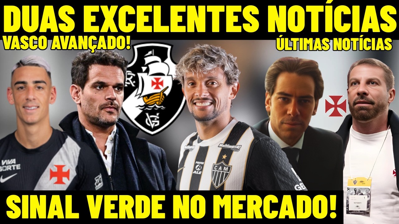 AGORA! DUAS EXCELENTES NOTÍCIAS NO VASCO! SINAL VERDE PARA SCARPA! CRUZMALTINO AVANÇA NA NEGOCIAÇÃO!