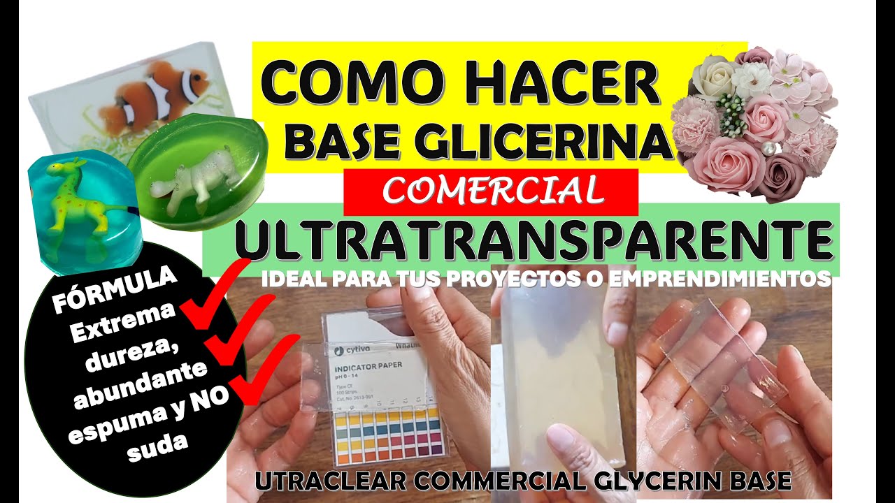 BASE DE GLICERINA COMERCIAL TRANSPARENTE | FORMULA 3
