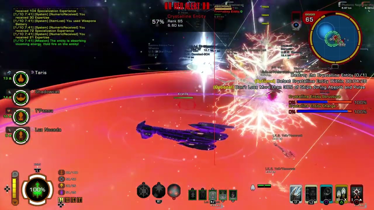 Star Trek Online Legendary Negh'var vs Crystalline entity