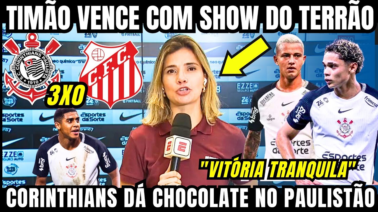 CORINTHIANS DÁ SHOW COM OS FILHOS DO TERRÃO E VENCE O CAPIVARIANO PELO PAULISTÃO E SOBE NA TABELA 