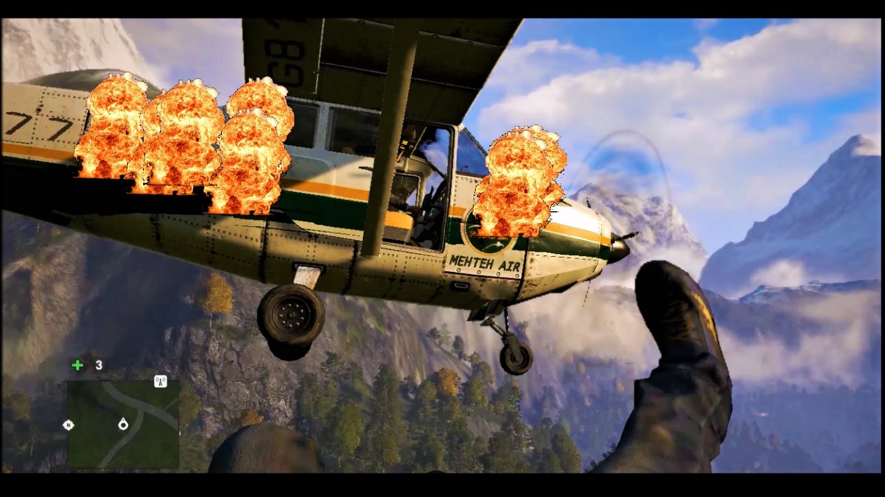 Far Cry 4 | EXTREM | ATV to PLANE with WINGSUIT and PARACHUTE