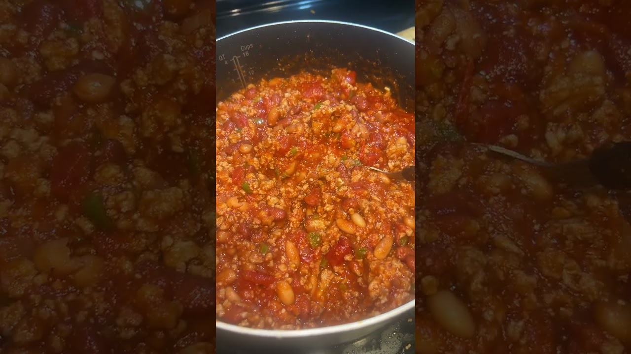 Homemade Chili with ground Turkey