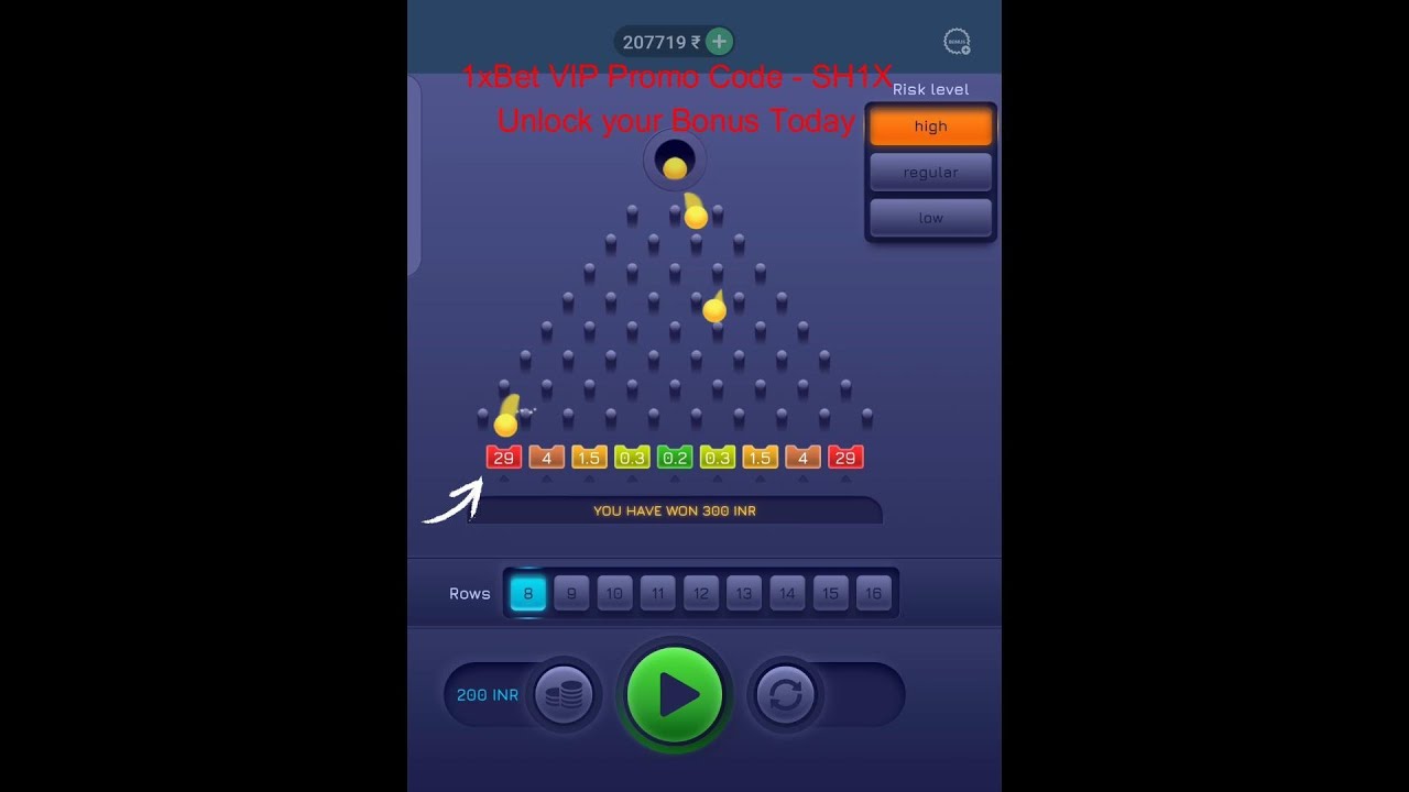 1xBet Plinko 29x Hit 💣 | Real Gameplay | Use Code: SH1X for Bonus