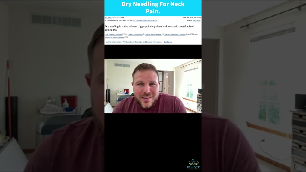 Dry Needling For Neck Pain Active vs  Latent Trigger Points