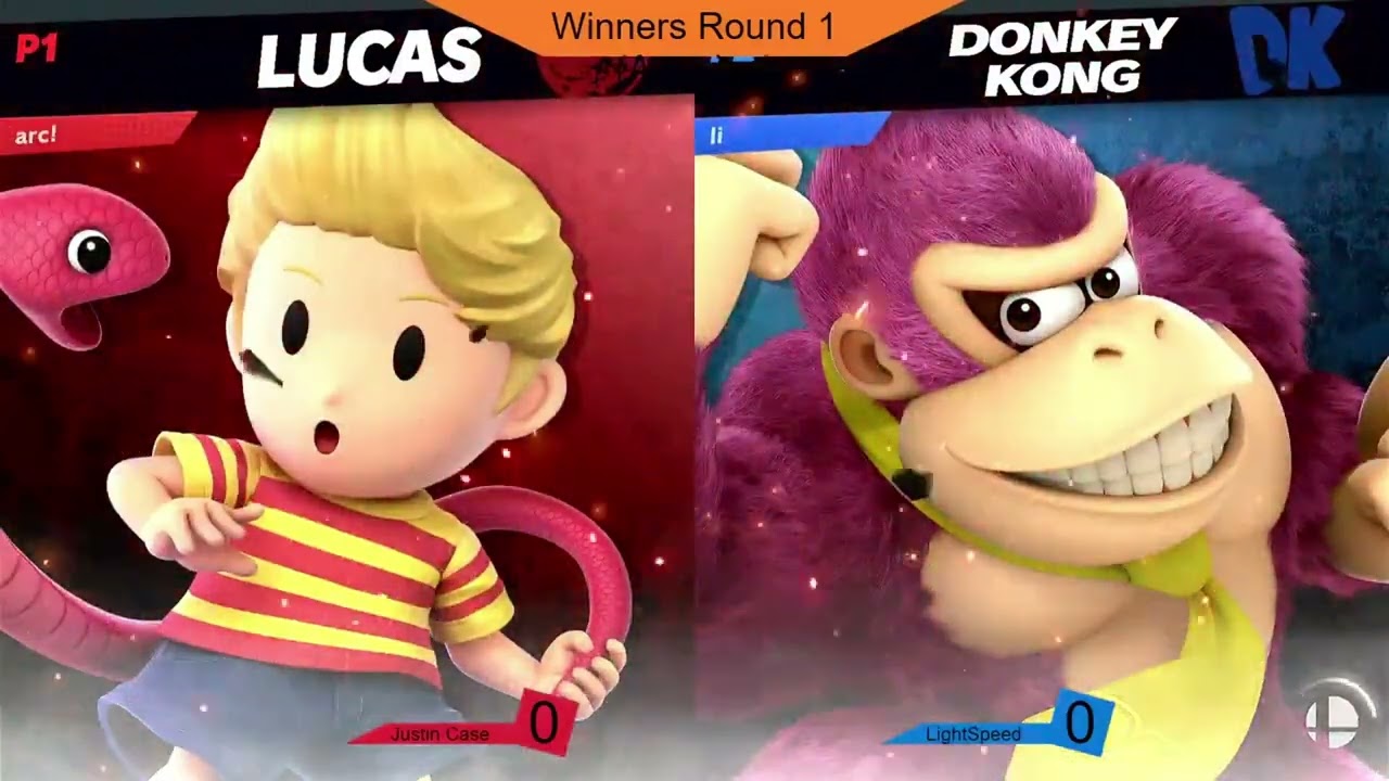 Джастин Кейс (Марио, Лукас, Дак) против ЛайтСпида (Дак) — победители «Опоздавшего на поезд», раунд 1