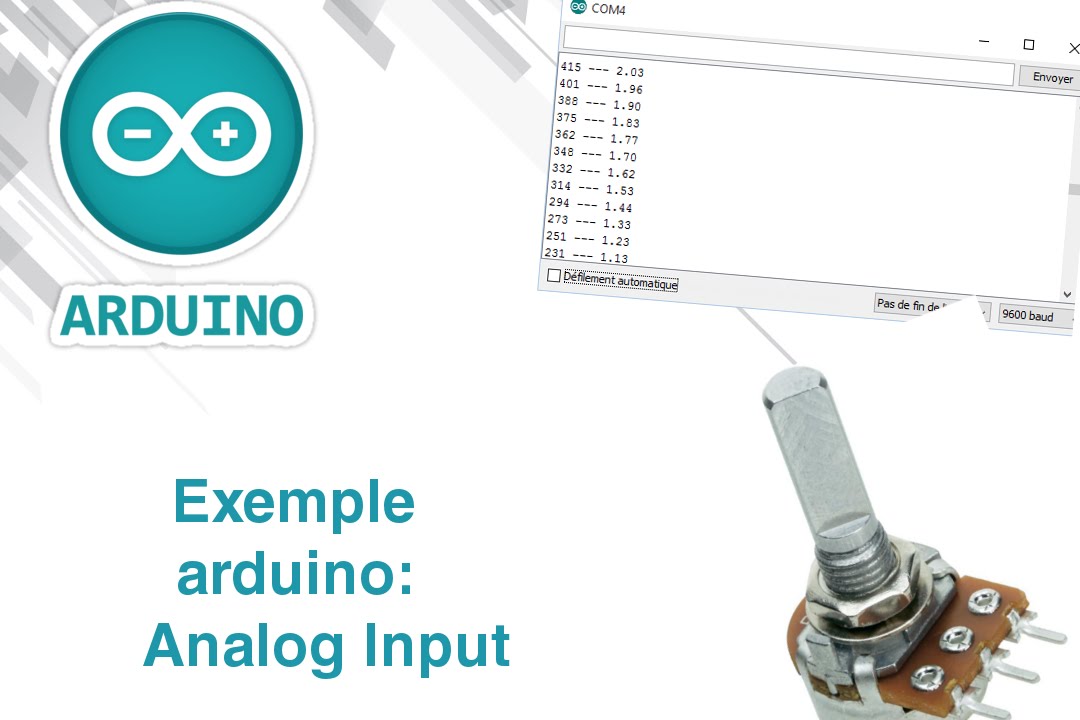 ReadAnalogVoltage - Exemple arduino / genuino de communication USB