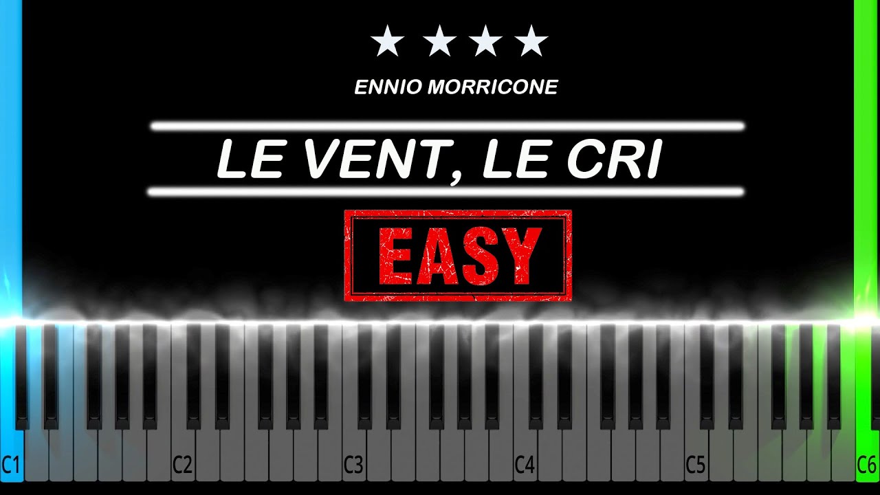 Ennio Morricone - Le Vent, Le Cri Easy Piano Tutorial