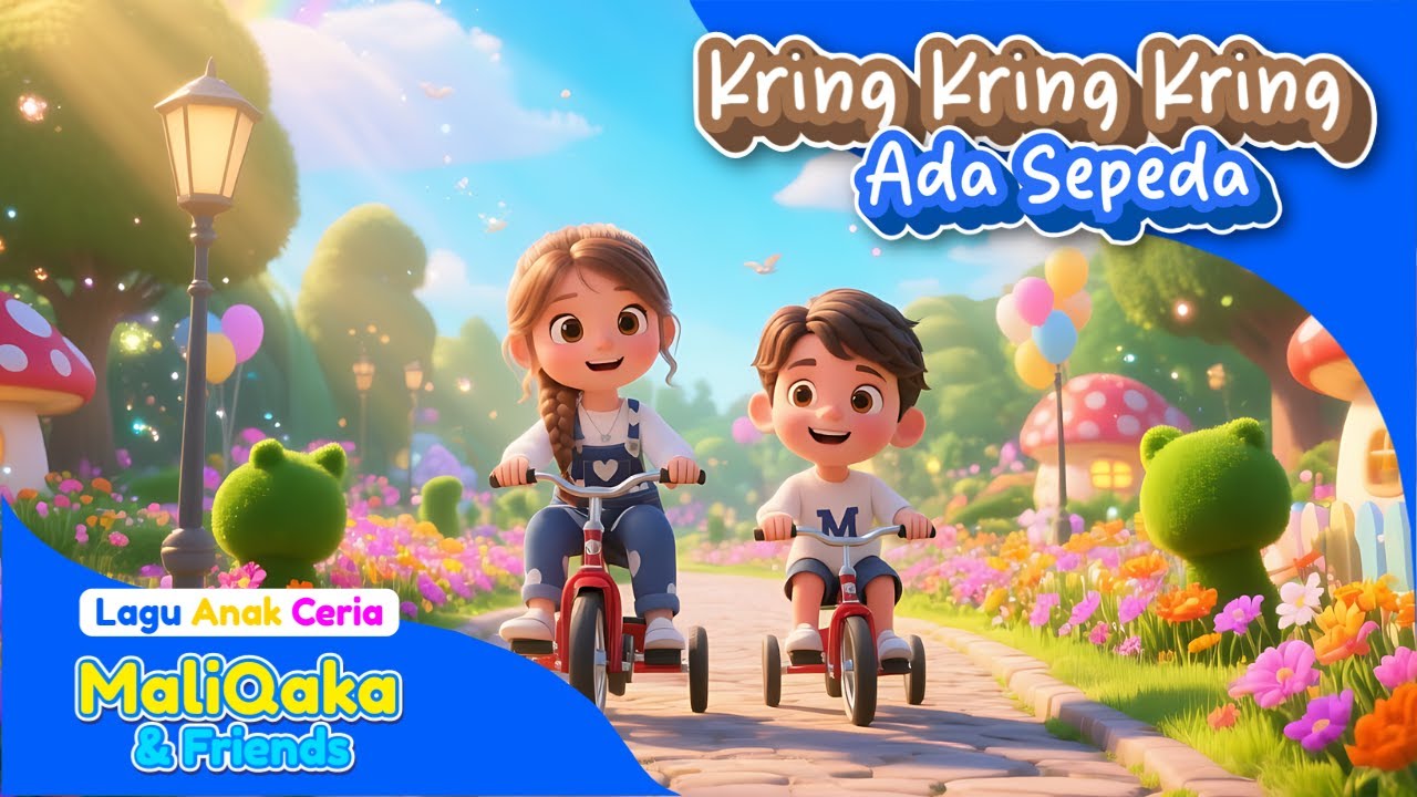 Kring Kring Kring Ada Sepeda 🚲 Lagu Anak Indonesia Terpopuler | Lagu Anak Ceria