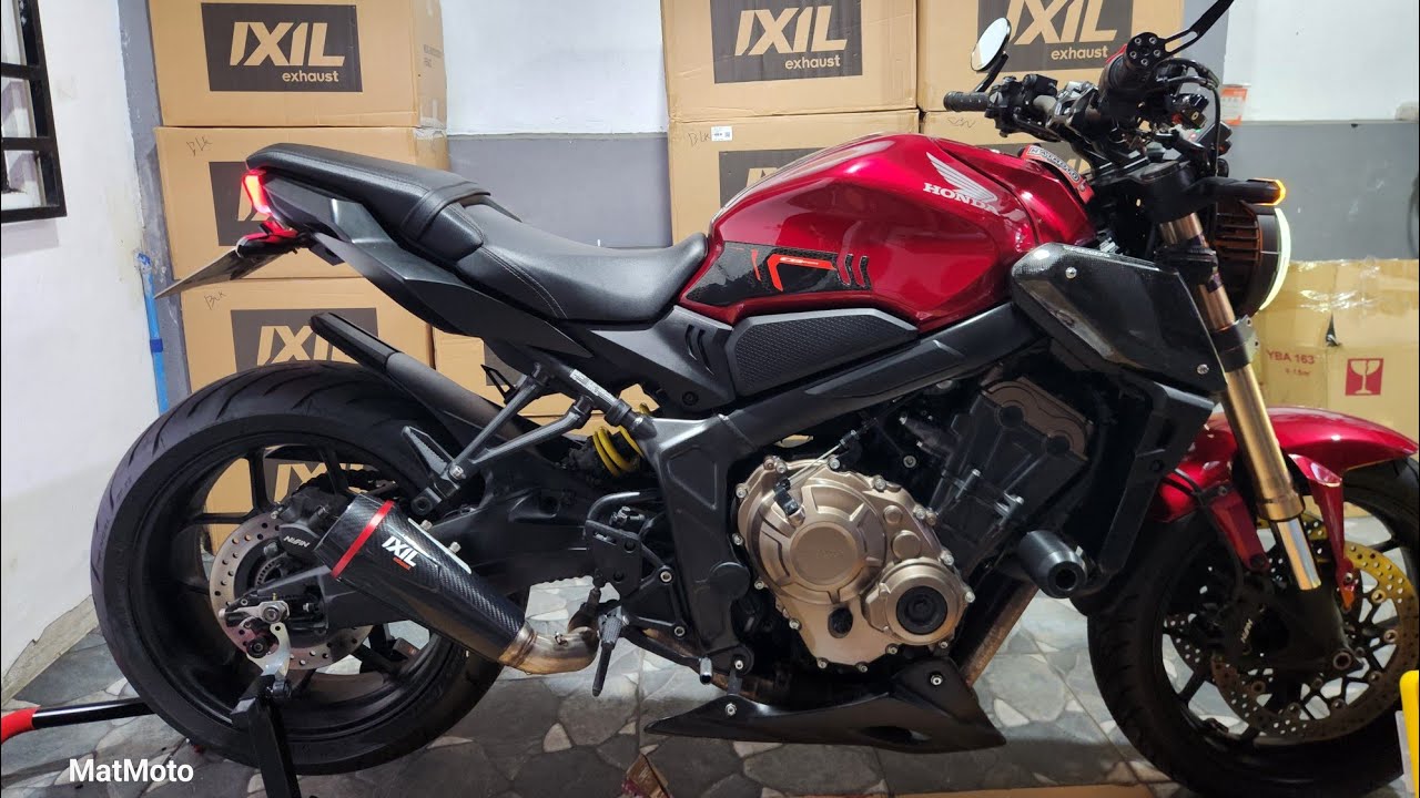 New Ixil Carbon Extreme Exhaust Sound Check! HONDA CB650R 