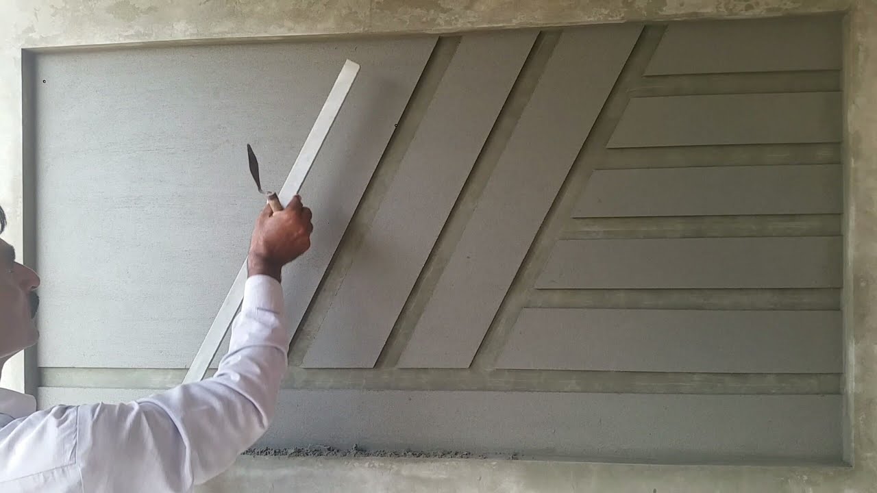 Wall plastering design  work