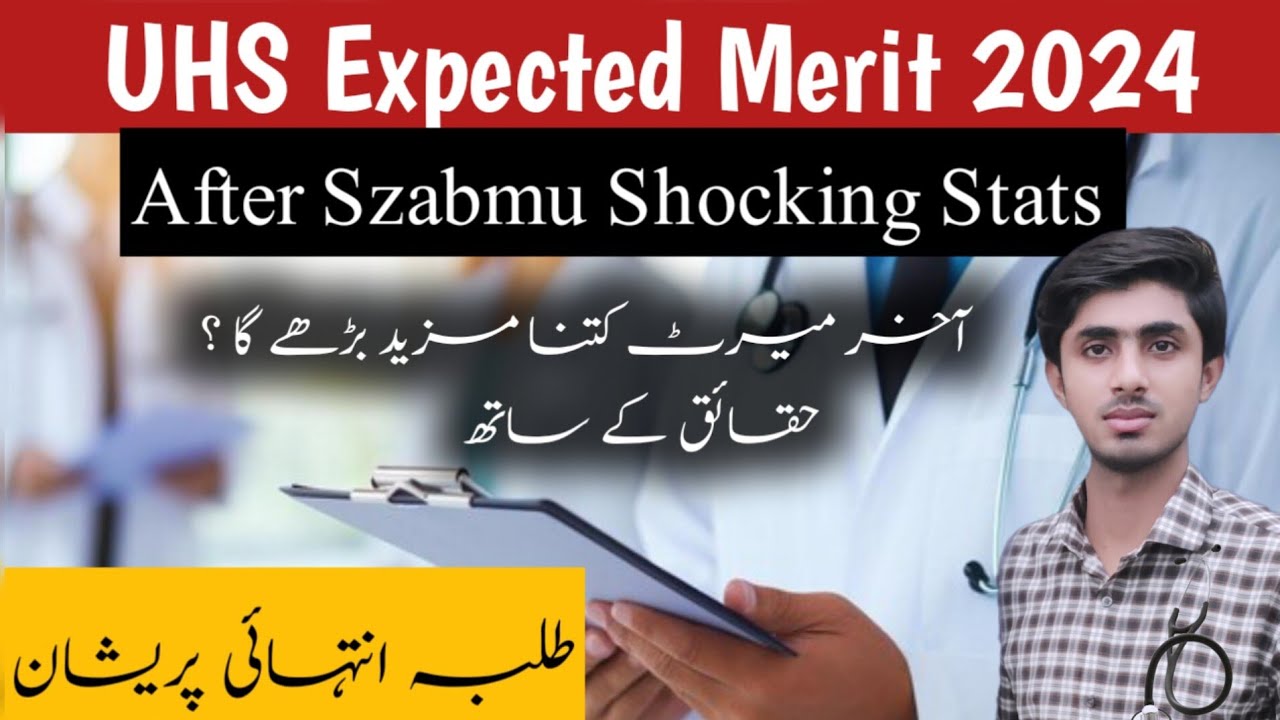 Uhs expected Merit 2024 | Uhs expected merit after Szabmu Reconduct | Mdcat 2024 expected merit