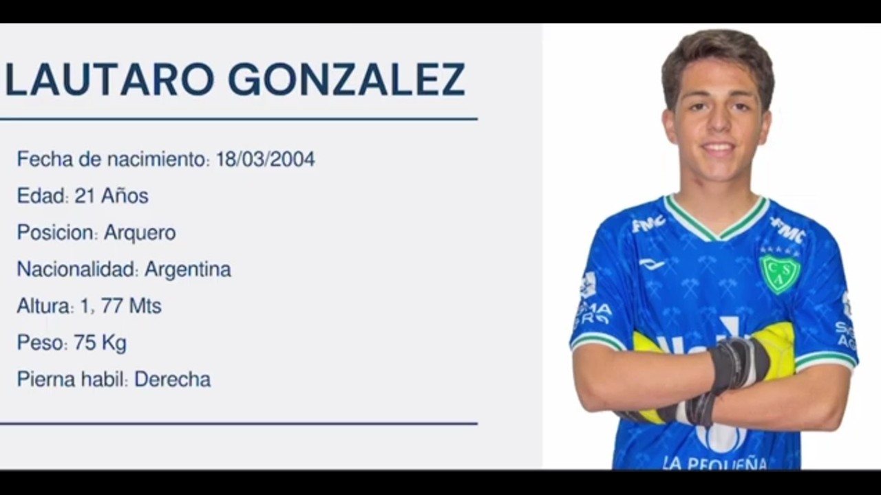 Lautaro Gonzalez. Arquero.
