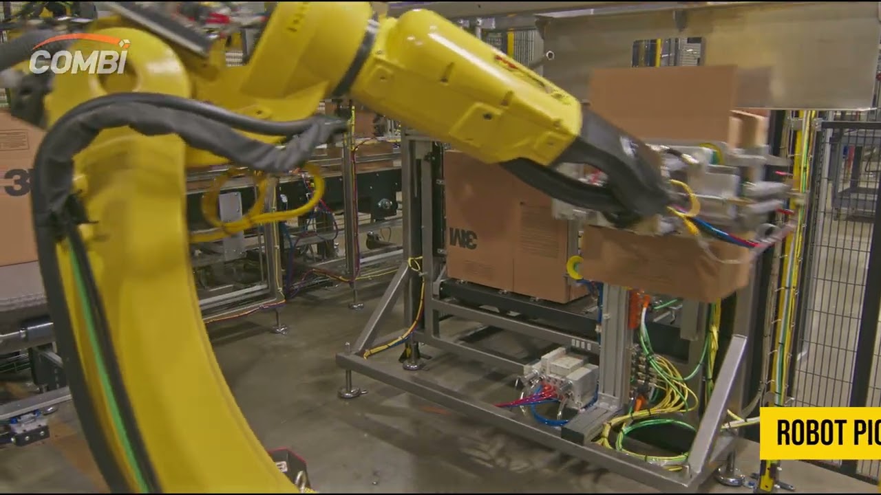 Robotic Case Erector and Packer for Rolls of Tape