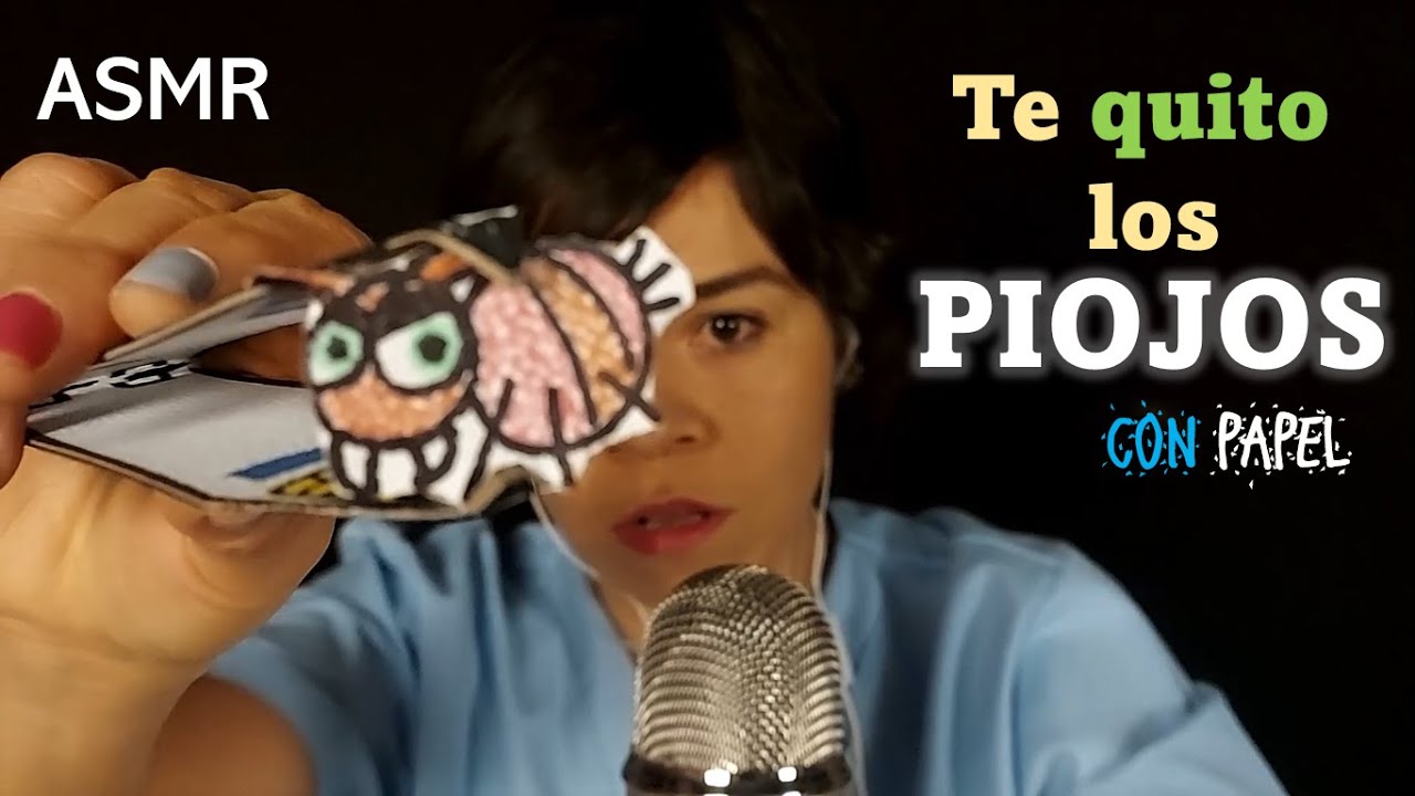 ASMR Te QUITO los PIOJOS con PAPEL | Leslie ASMR