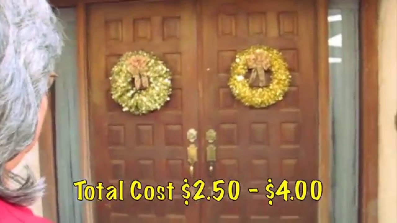 How to make an Easy Tinsel Wreath | Tinsel Garland Wreath | Tinsel Garland Craft | Christmas Wreath