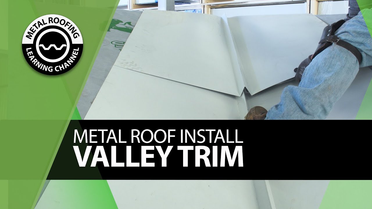 How To Install Open Valley Trim On Metal Roof. EASY Step By Step Video: Exposed Fastener Panels