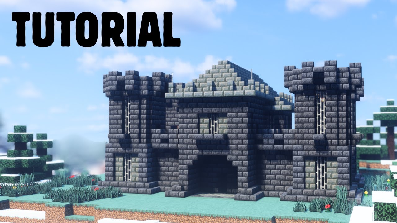 Small Deepslate and Tuff Castle | Minecraft | How to Build