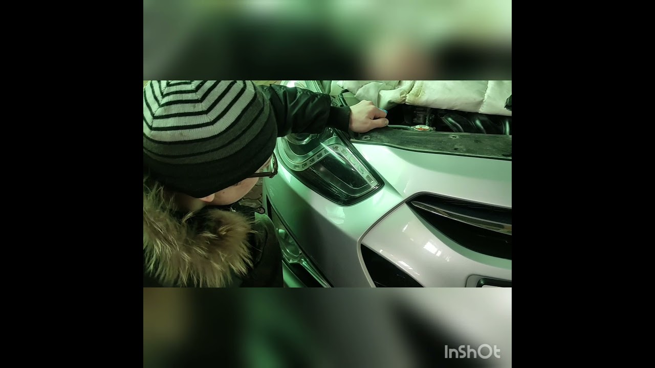 Снятие переднего бампера Hyundai i40