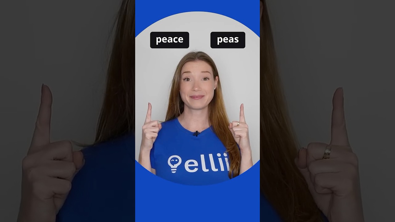 Am I saying PEACE or PEAS?