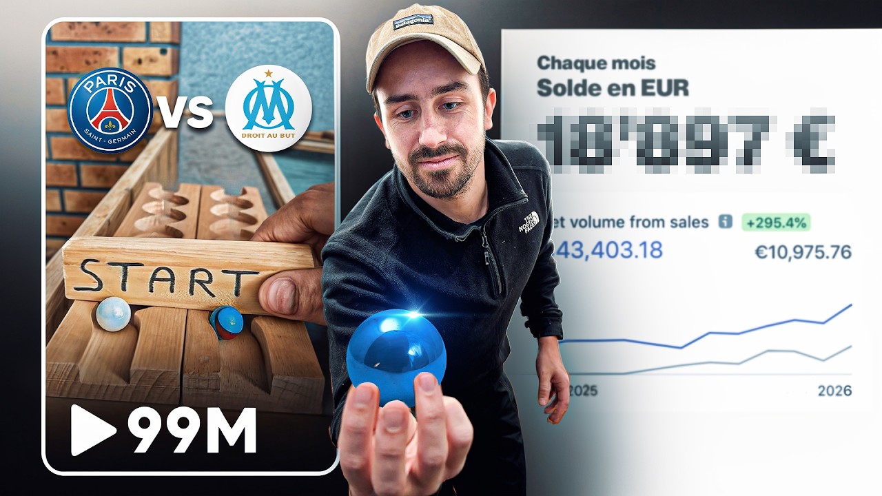 Il fait des courses de billes dans sa chambre pour gagner sa vie (ca paye anormalement trop)