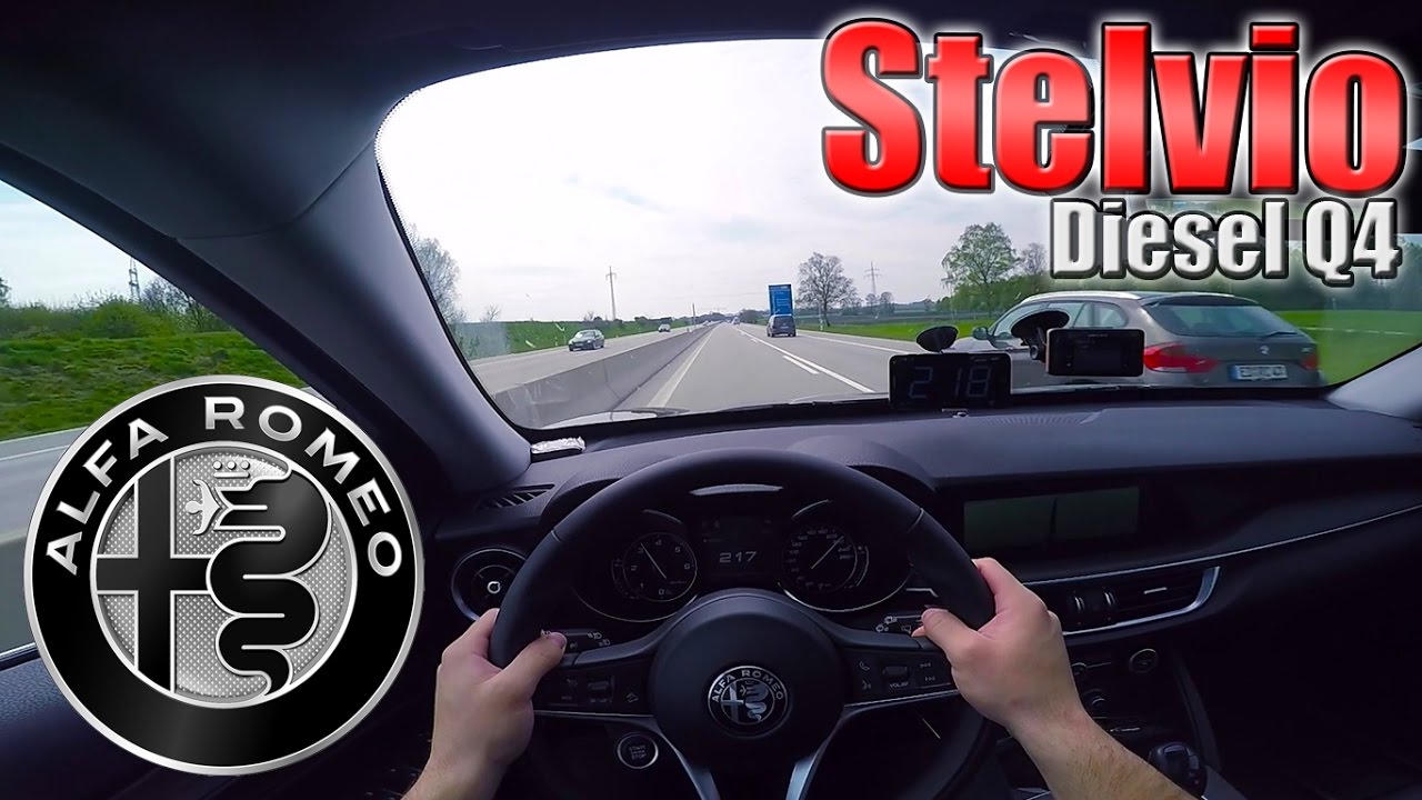 2017 Alfa Romeo Stelvio (0-220 km/h) POV- Acceleration, Top speed TEST✔