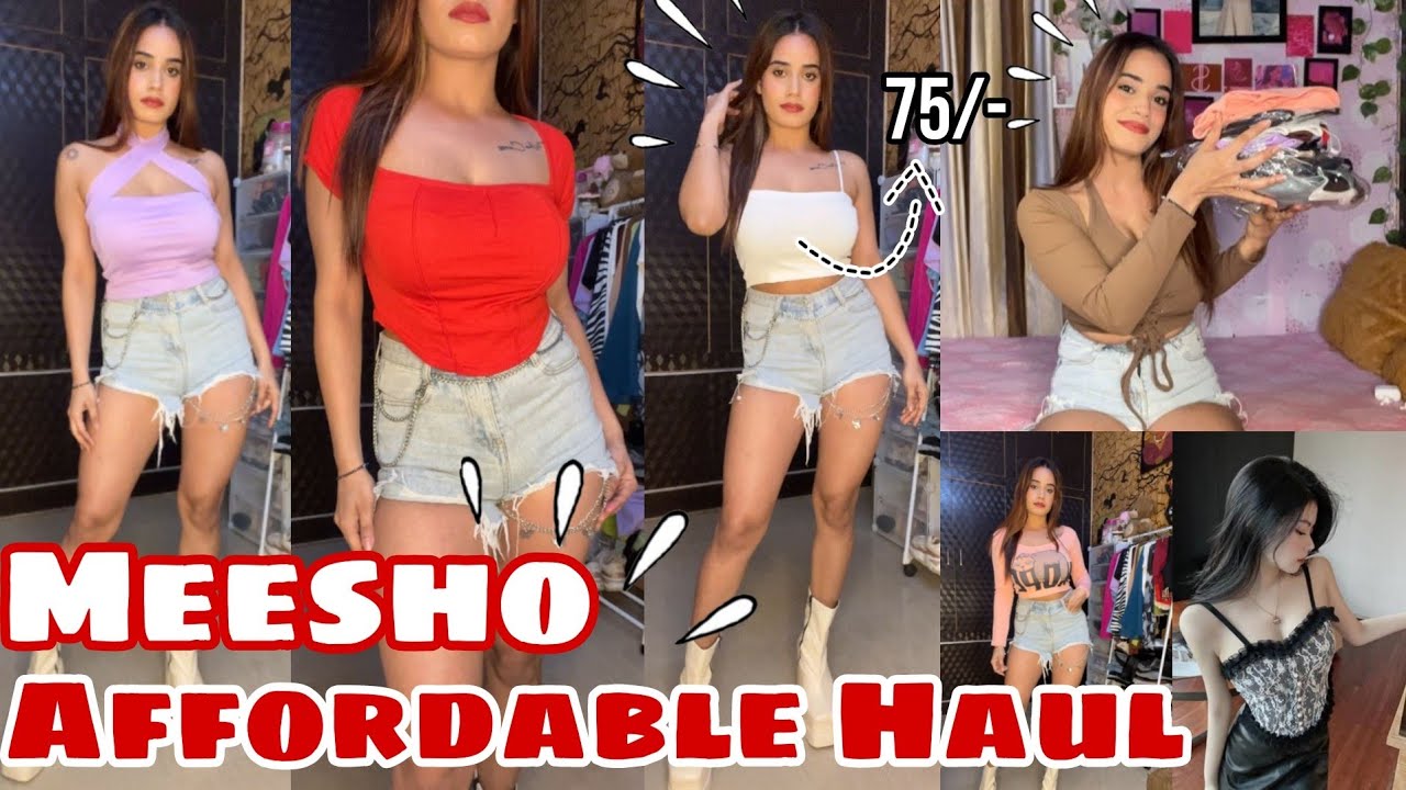 Meesho Affordable Haul|| Starting Just-75/-|| Bralettes, Tops|| Try-On Haul || Mansi Sharma