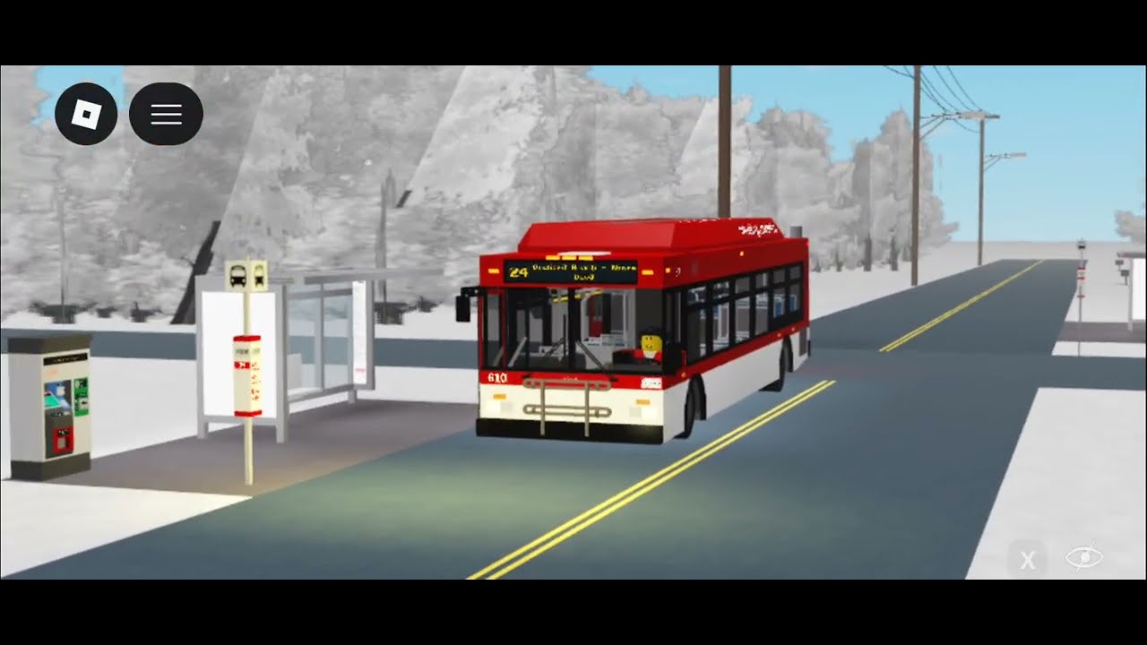 New flyer C40LF route 24 (winter)