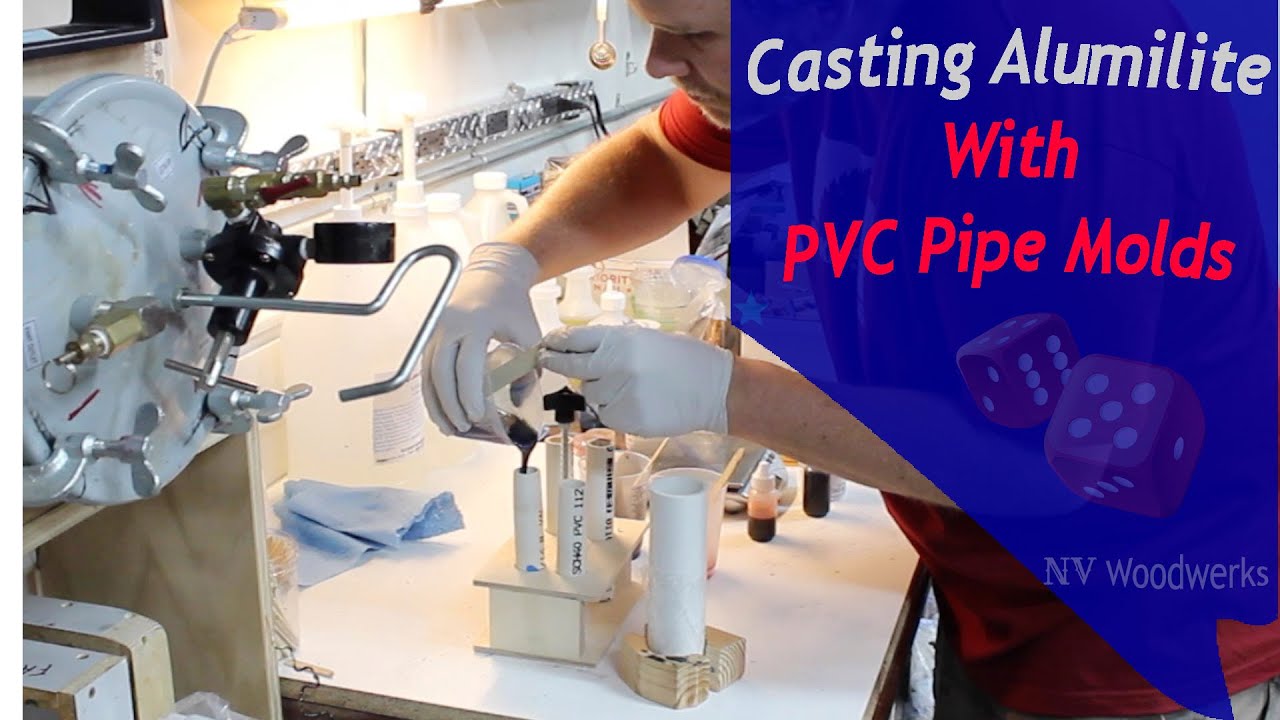 Casting Alumilite Resin in PVC Molds - NV Woodwerks