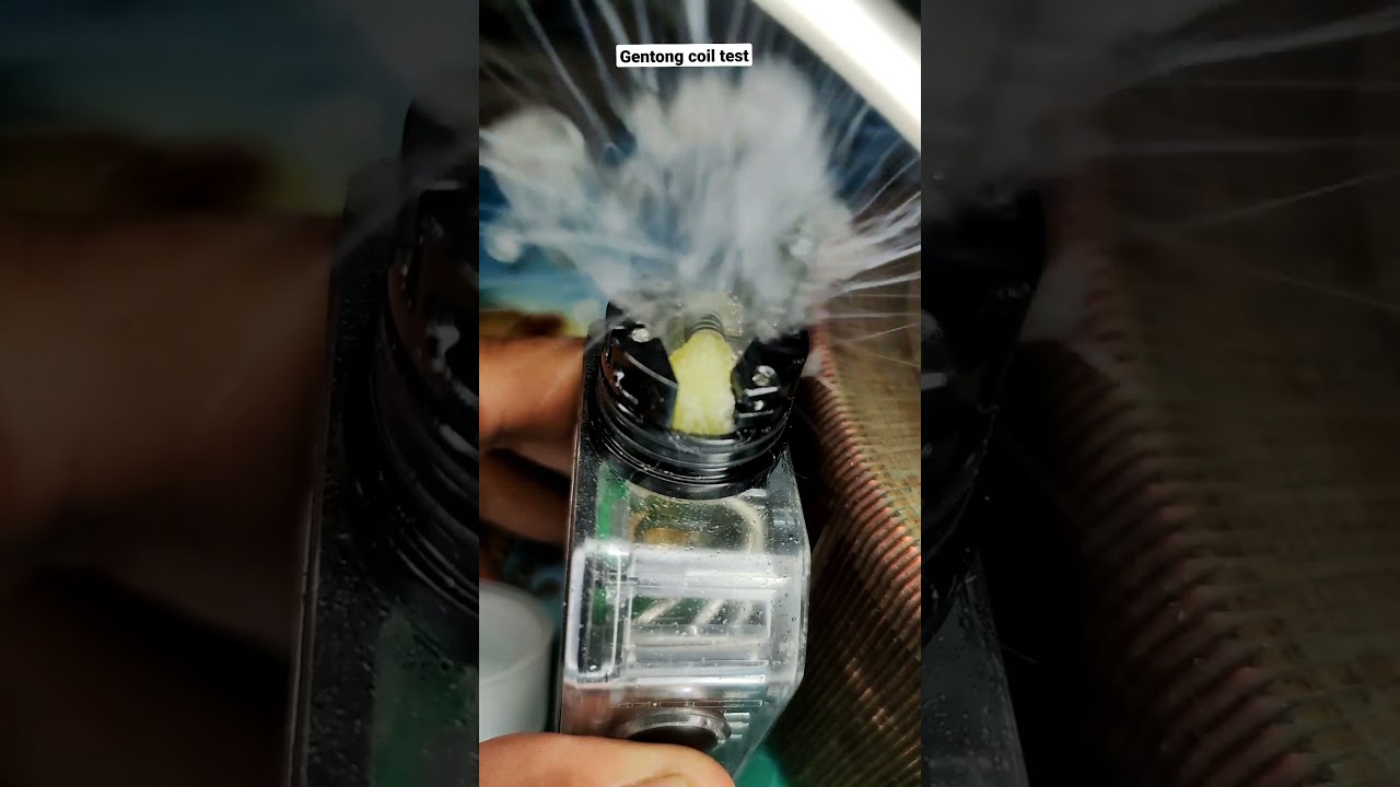 nyobain rda wasp nano + gentong coil. mletek nya  gak ada ampun #shorts #vape #gentong coil