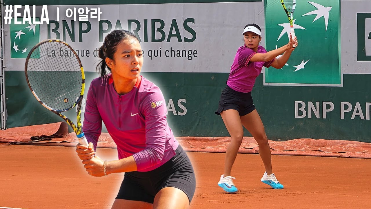 이알라 훈련 직캠ㅣAlex Eala Practice SessionㅣRG 2025