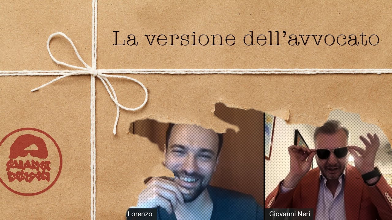 La versione dell'avvocato: Gianni Neri a ruota libera - La Falange Benson intervista Gianni Neri p1
