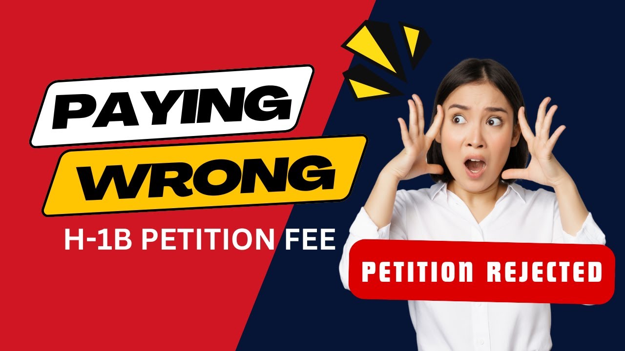 Did you Know? Wrong H-1B Petition Fee can lead to direct Rejection!!