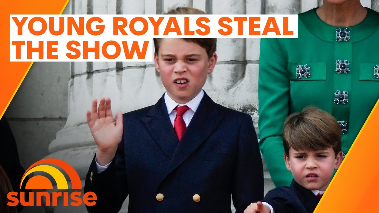 Prince George and Prince Louis steal the show during the Trooping The Colour