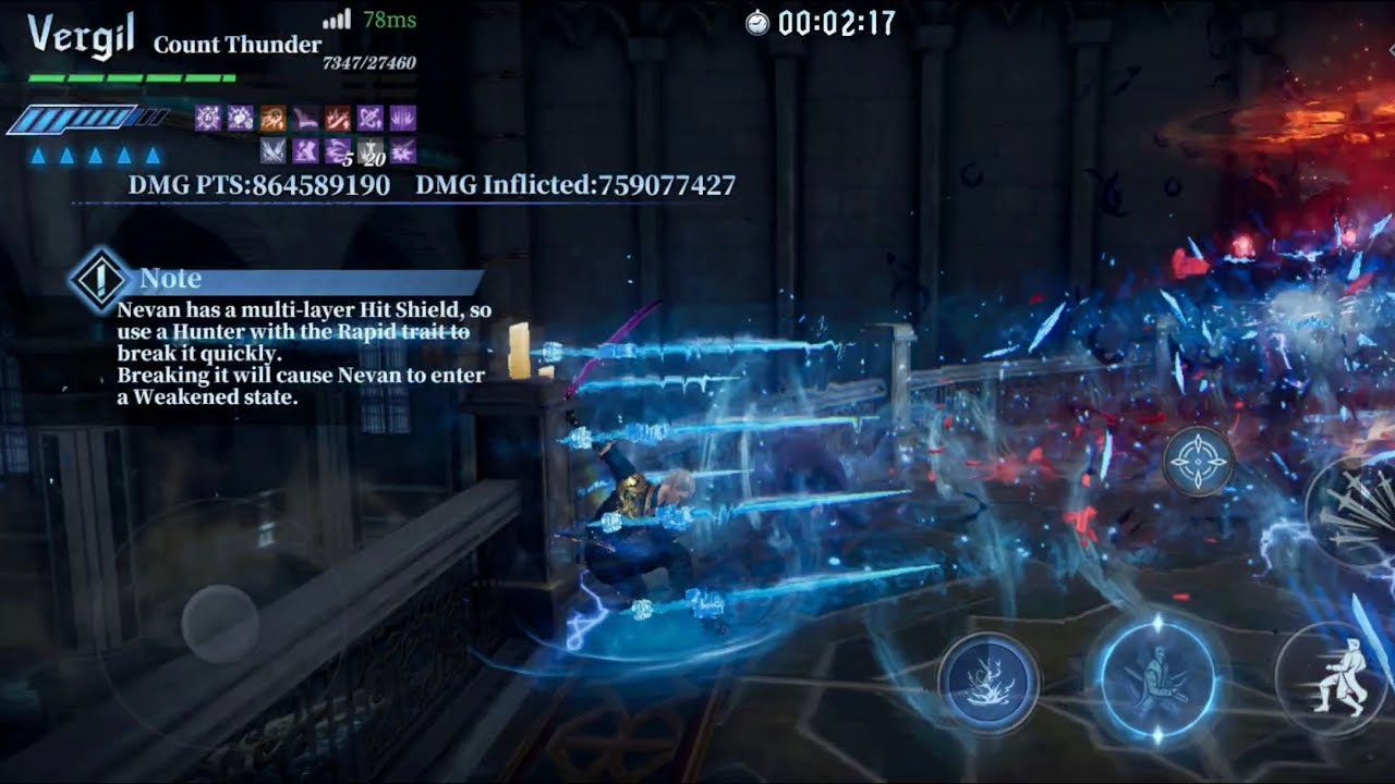 Count Thunder Vergil Ending Nevan in HAH-S Boss Hunt (CA/CT/AG Lineup)