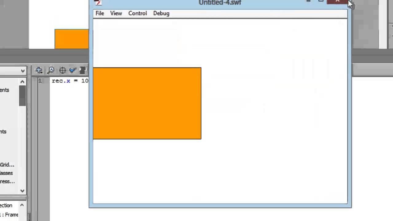 Flash Actionscript Tutorials - Changing Properties using Actions - 13