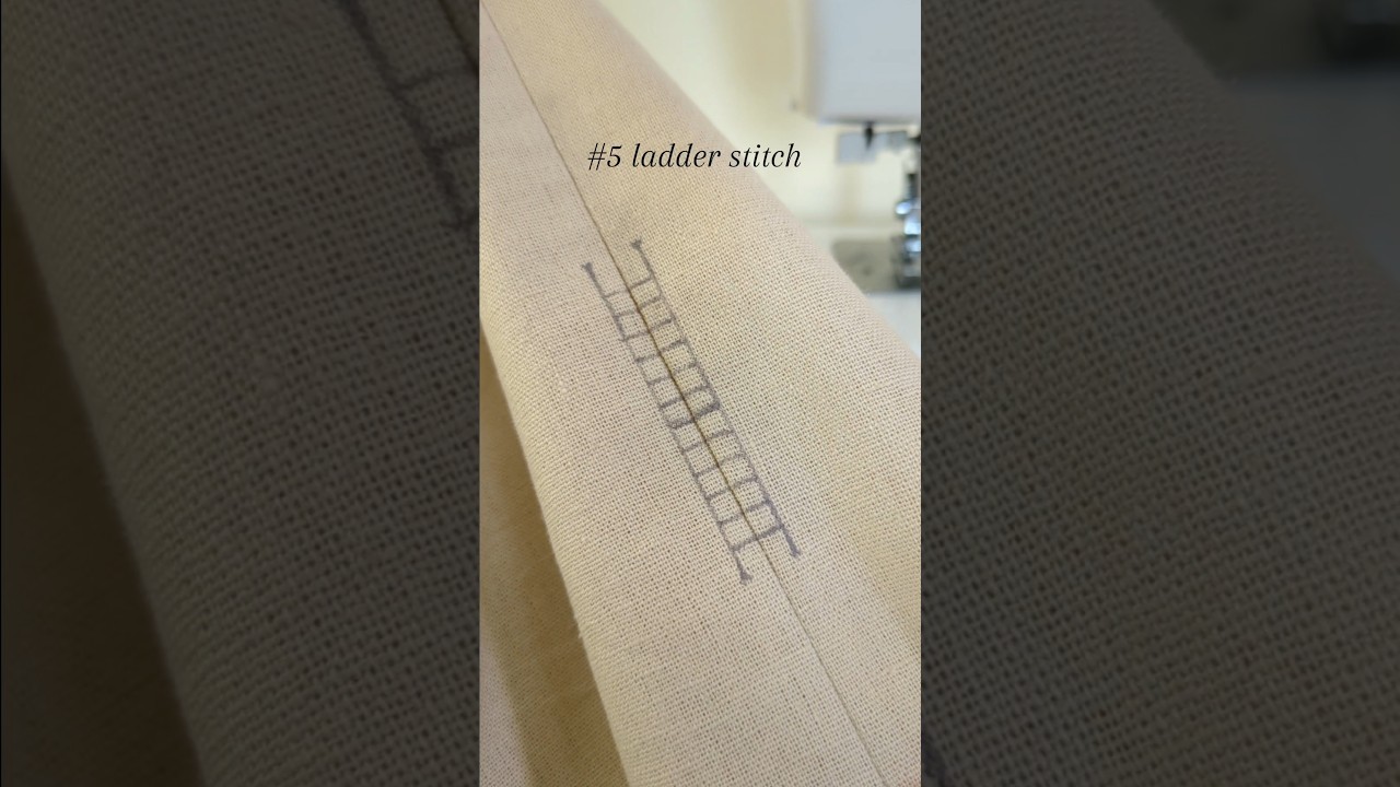 10 stitches you need to know #5 how to sew a ladder stitch #sewing #sewingforbeginners