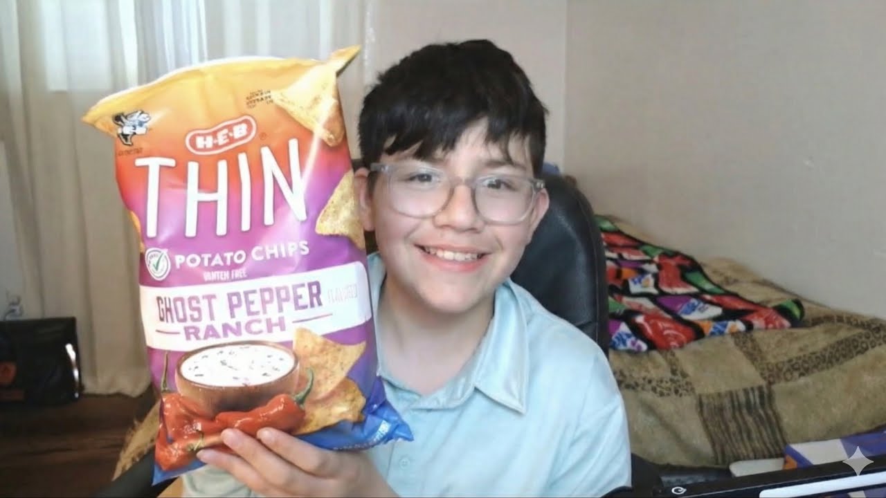 Trying H‑E‑B Thin Potato Chips - Ghost Pepper Ranch