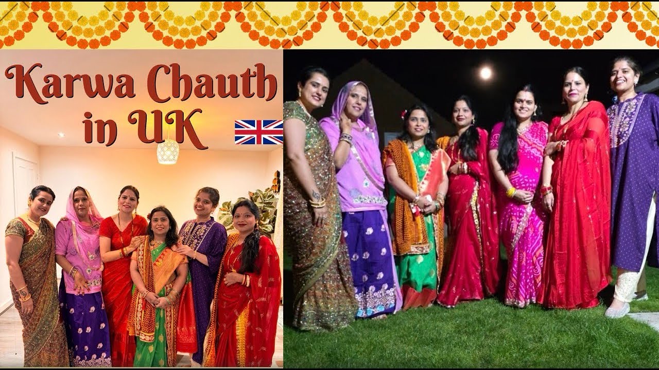 UK 🇬🇧 me Karvachauth Celebration | Indian family in UK