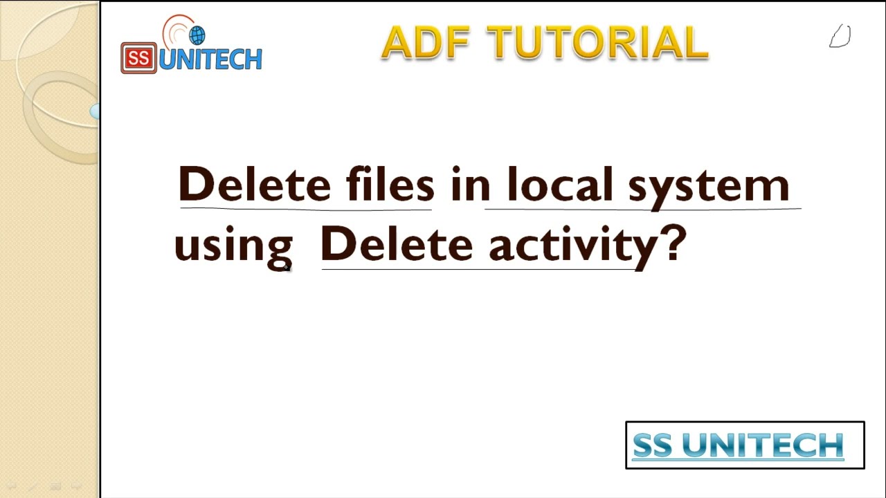 Удаление файлов в локальной системе в Azure Data Factory | Учебное пособие по ADF, часть 20
