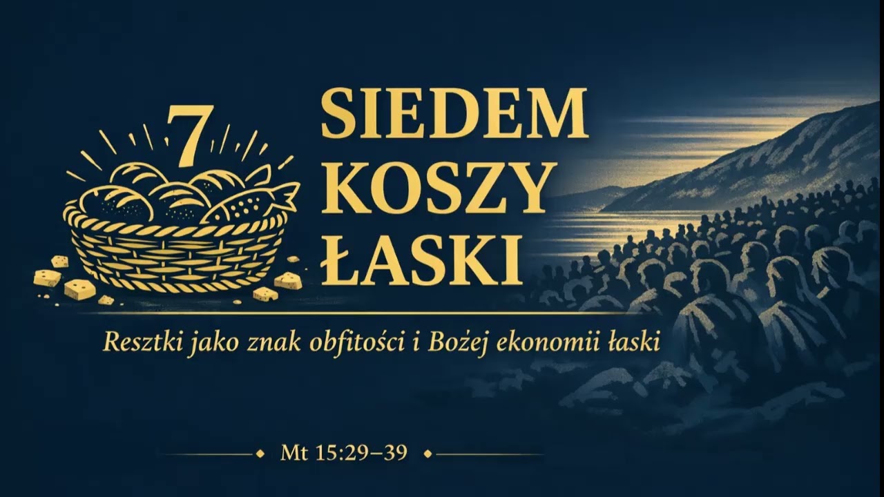 Ew. Mateusza 15,29-39 Siedem koszy łaski, resztki jako znak obfitości i Bożej ekonomii łaski