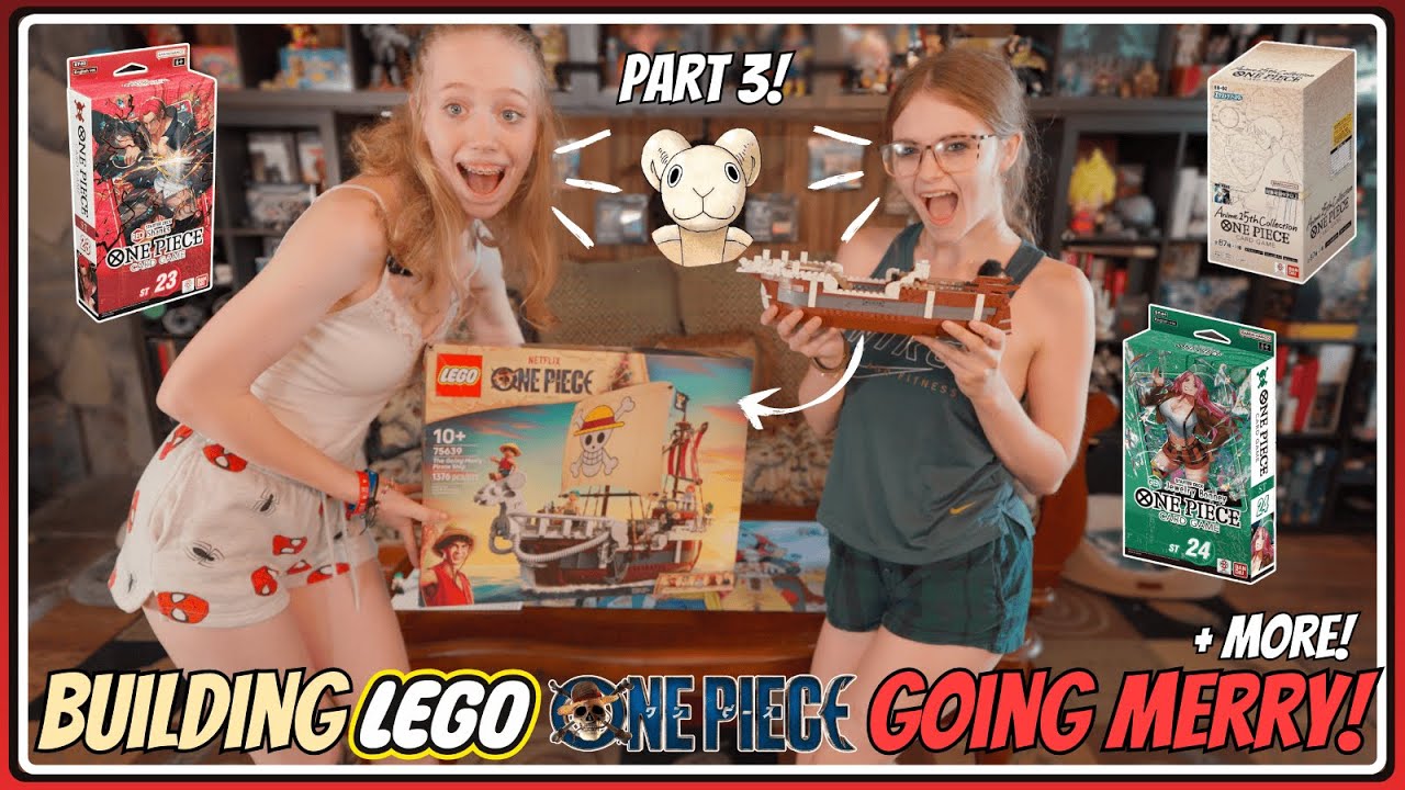 Building the Brand New LEGO One Piece Going Merry + Opening 25th Collection Booster Packs! Part 3
