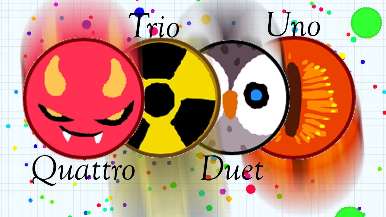 Agar io Uno, Duet, Trio, Quattro Epic Match With Friends :D // Z99 // Agario