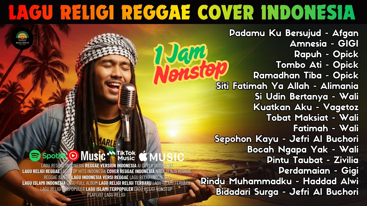 Nonstop Lagu Religi Reggae Cover Indonesia | 1 Jam Tanpa Iklan 🌙 Playlist AI Cover